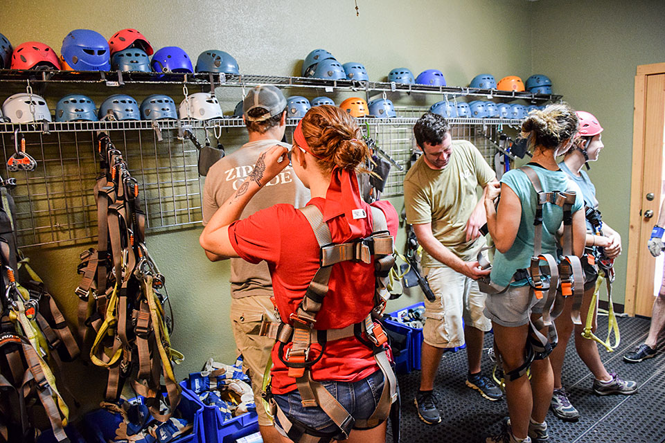Gearing Up - Copyright 2026, Smoky Mountain Ziplines